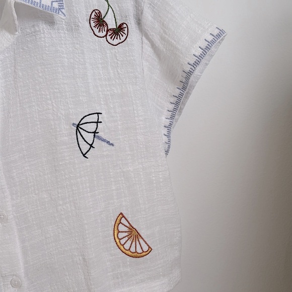 💥 Cocktail Button Down Embroidered Shirt - Picture 3 of 4